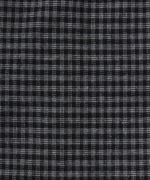 Salong hameu（サロン ハミュー）の「オンブレチェック・ミニブロックチェックシャツ/長袖ビエラシャツ メンズ レディース ユニセックス（シャツ/ブラウス・メンズ・ホワイト×ブラック/ブラウン系1/レッド系1/ブラック×ベージュ/ネイビー系1/ブラック系1・M/XL/L）」の8枚目の写真