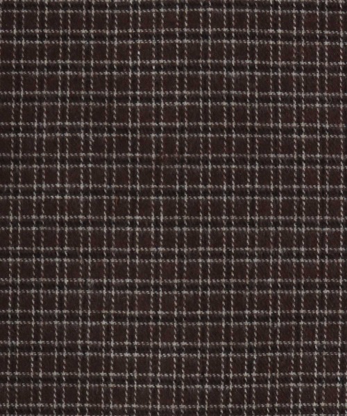 Salong hameu（サロン ハミュー）の「オンブレチェック・ミニブロックチェックシャツ/長袖ビエラシャツ メンズ レディース ユニセックス（シャツ/ブラウス・メンズ・ホワイト×ブラック/ブラウン系1/レッド系1/ブラック×ベージュ/ネイビー系1/ブラック系1・M/XL/L）」の10枚目の写真