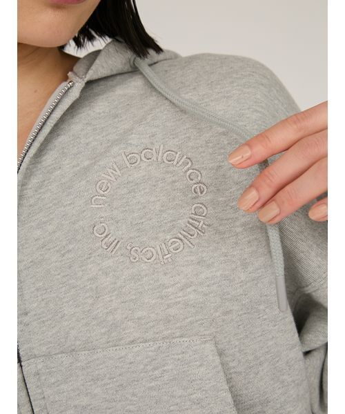 NEW BALANCE（ニューバランス）の「【New Balance for emmi】ダブルジップフーディースウェット（スウェット・レディース・グレー・M）」の14枚目の写真