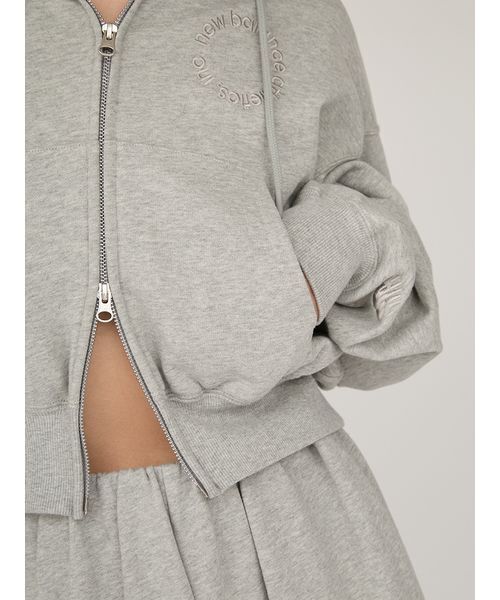 NEW BALANCE（ニューバランス）の「【New Balance for emmi】ダブルジップフーディースウェット（スウェット・レディース・グレー・M）」の15枚目の写真