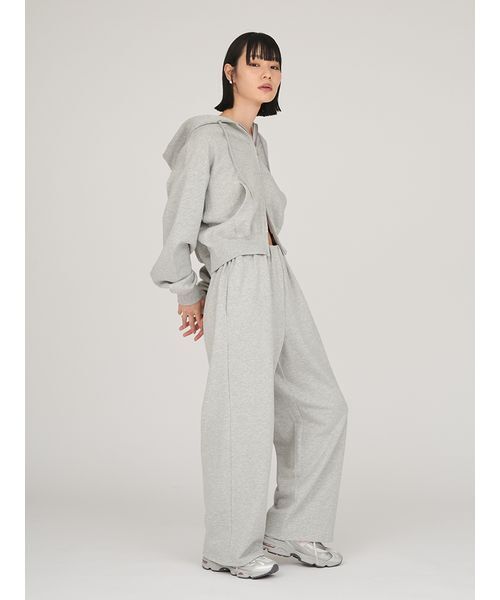 NEW BALANCE（ニューバランス）の「【New Balance for emmi】ダブルジップフーディースウェット（スウェット・レディース・グレー・M）」の7枚目の写真