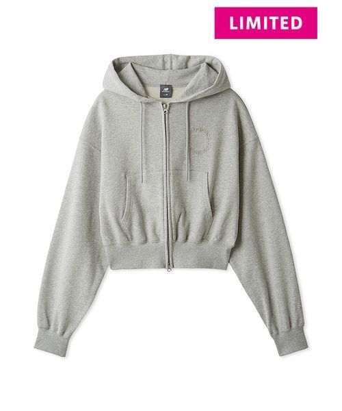 NEW BALANCE（ニューバランス）の「【New Balance for emmi】ダブルジップフーディースウェット（スウェット・レディース・グレー・M）」の3枚目の写真