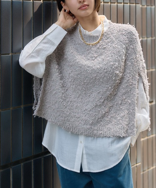 KATHARINE ROSS（キャサリンロス）の「【KATHARINE ROSS】ファンシーケープ×シャツセット（アンサンブル・レディース・ライトブルー/グレイッシュベージュ・MEDIUM）」の2枚目の写真