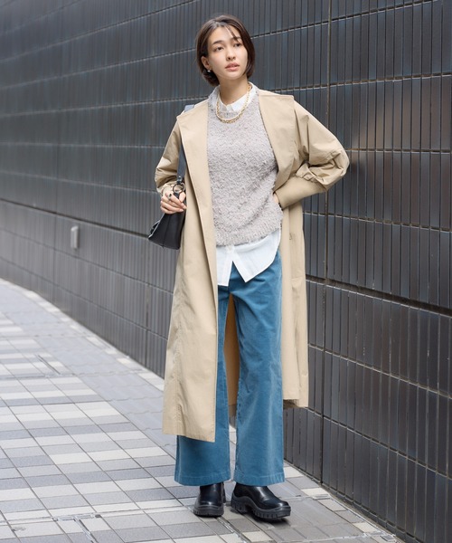 KATHARINE ROSS（キャサリンロス）の「【KATHARINE ROSS】ファンシーケープ×シャツセット（アンサンブル・レディース・ライトブルー/グレイッシュベージュ・MEDIUM）」の14枚目の写真