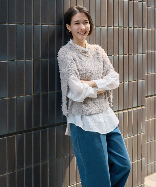 KATHARINE ROSS（キャサリンロス）の「【KATHARINE ROSS】ファンシーケープ×シャツセット（アンサンブル・レディース・ライトブルー/グレイッシュベージュ・MEDIUM）」の15枚目の写真