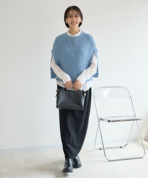 KATHARINE ROSS（キャサリンロス）の「【KATHARINE ROSS】ファンシーケープ×シャツセット（アンサンブル・レディース・ライトブルー/グレイッシュベージュ・MEDIUM）」の3枚目の写真