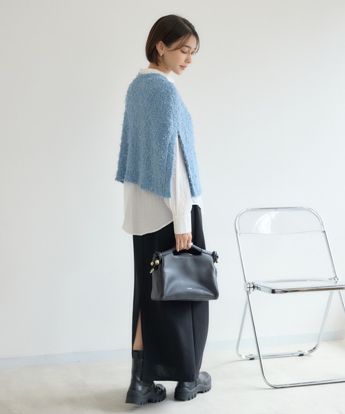 KATHARINE ROSS（キャサリンロス）の「【KATHARINE ROSS】ファンシーケープ×シャツセット（アンサンブル・レディース・ライトブルー/グレイッシュベージュ・MEDIUM）」の5枚目の写真