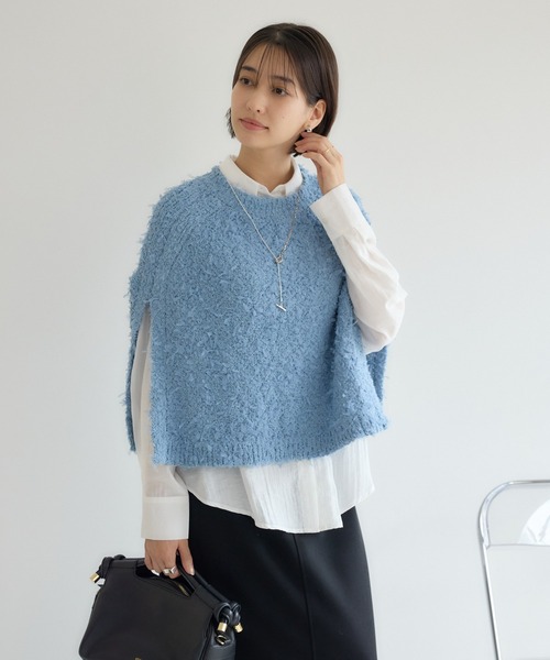 KATHARINE ROSS（キャサリンロス）の「【KATHARINE ROSS】ファンシーケープ×シャツセット（アンサンブル・レディース・ライトブルー/グレイッシュベージュ・MEDIUM）」の6枚目の写真