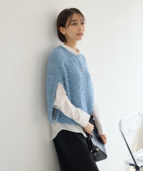 KATHARINE ROSS（キャサリンロス）の「【KATHARINE ROSS】ファンシーケープ×シャツセット（アンサンブル・レディース・ライトブルー/グレイッシュベージュ・MEDIUM）」の9枚目の写真