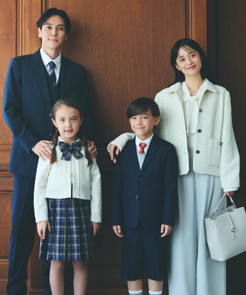 COMME CA ISM（コムサイズム）の「【セットアップ対応】TRトロ ジャケット(110-130cm)（スーツジャケット・キッズ・ネイビー・130cm/120cm/110cm）」の11枚目の写真