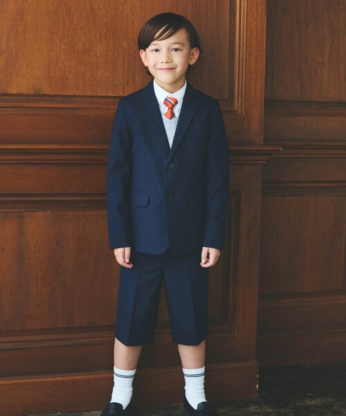COMME CA ISM（コムサイズム）の「【セットアップ対応】TRトロ ジャケット(110-130cm)（スーツジャケット・キッズ・ネイビー・130cm/120cm/110cm）」の12枚目の写真