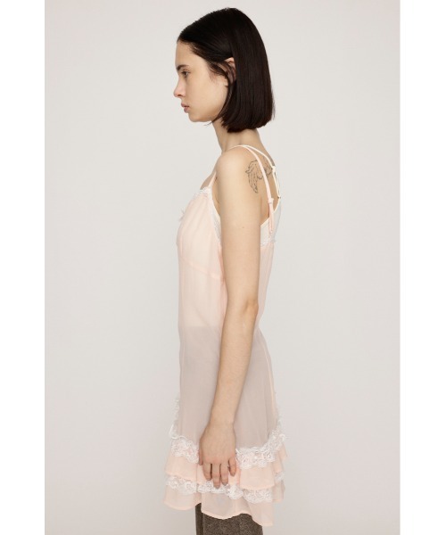 SLY(スライ)の「FRILL CAMI S/DRESS フリル キャミ ショートドレス 秋服 冬服 キャミワンピース 秋服 冬服(ワンピース・レディース・アイボリー/ピンク・FREE)」の10枚目の写真