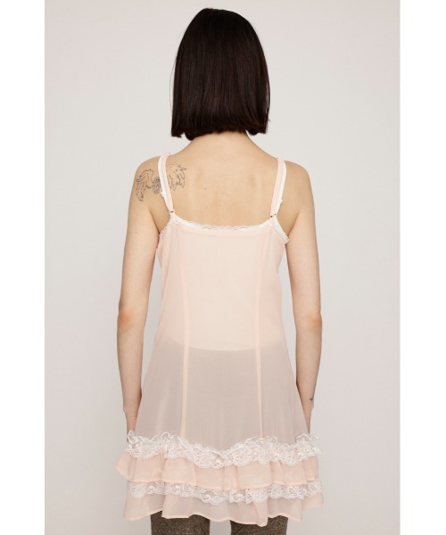 SLY(スライ)の「FRILL CAMI S/DRESS フリル キャミ ショートドレス 秋服 冬服 キャミワンピース 秋服 冬服(ワンピース・レディース・アイボリー/ピンク・FREE)」の11枚目の写真