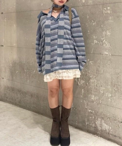 SLY(スライ)の「FRILL CAMI S/DRESS フリル キャミ ショートドレス 秋服 冬服 キャミワンピース 秋服 冬服(ワンピース・レディース・アイボリー/ピンク・FREE)」の19枚目の写真