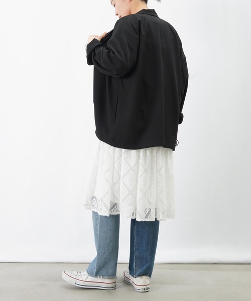 セール】LC/LLL タック入りコクーンジャケット【セットアップ着用可