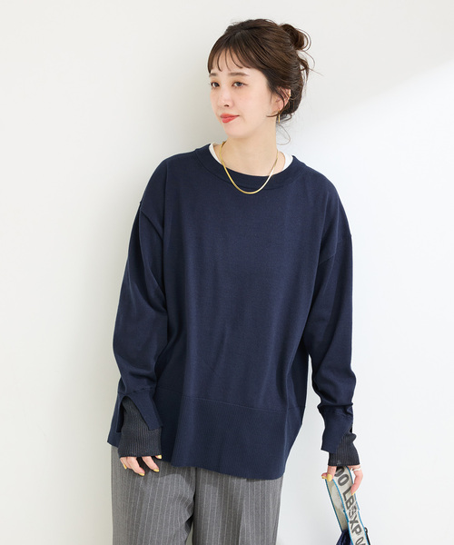 新品タグ付き　ソフトローンシアーワイドプルオーバー　BLUE OY/オーワイ』DOUBLE ZIPPER POLA ANORAK MTM/ダブルジップ ポーラ