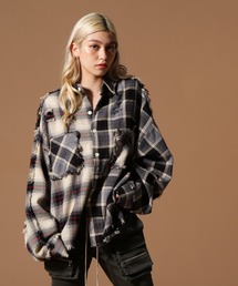 DANKE SCHON（ダンケシェーン）の「DankeSchon/ダンケシェーン/FLANNEL SHIRTS（シャツ/ブラウス・レディース）」