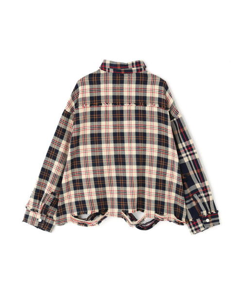DANKE SCHON（ダンケシェーン）の「DankeSchon/ダンケシェーン/FLANNEL SHIRTS（シャツ/ブラウス・レディース・ベージュ/ブラック/ネイビー・L/M）」の18枚目の写真