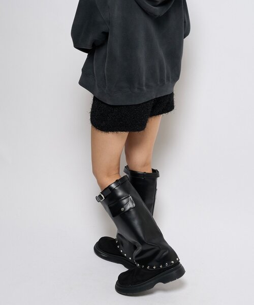 WHO'S WHO gallery（フーズフーギャラリー）の「シャギーニットショーツ（その他パンツ・レディース・ブラック/ホワイト/ブラウン・FREE）」の15枚目の写真