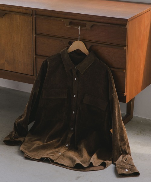 セール】コーデュロイ オーバーサイズ シャツ（シャツ/ブラウス