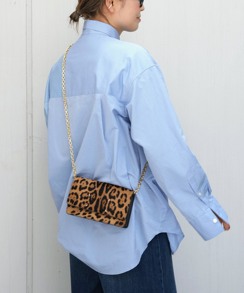 Deuxieme Classe / 長袖ブラウス/--/コットン/BLU/ストライプ Deuxieme Classe◇長袖ブラウス/--/コットン/BLU/ストライプ BLANK