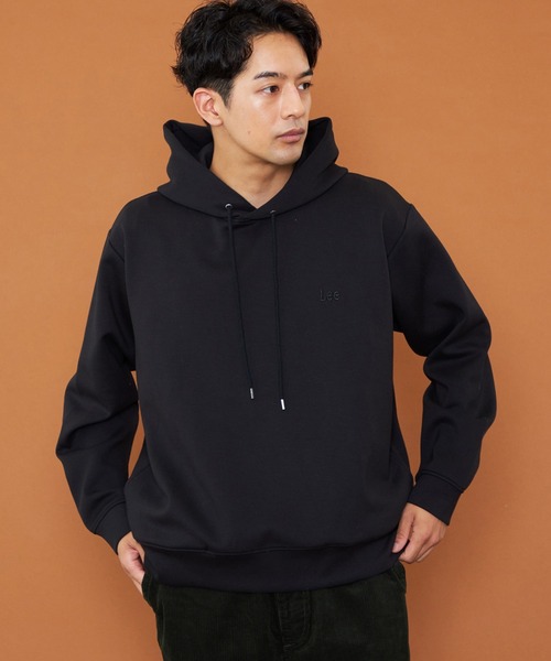 Lee(リー)の「Lee/リー ダンボールニット フーディー(パーカー・メンズ・ブラウン/オフホワイト/ブラック・MEDIUM/LARGE/X-LARGE/SMALL)」の18枚目の写真