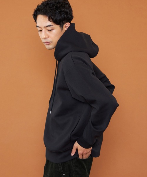 Lee(リー)の「Lee/リー ダンボールニット フーディー(パーカー・メンズ・ブラウン/オフホワイト/ブラック・MEDIUM/LARGE/X-LARGE/SMALL)」の17枚目の写真