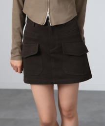 Chiina（チーナ）の「Chiina /Y2K ミニ丈カーゴスカート（スカート・レディース）」