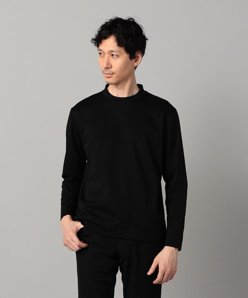 COMME CA MEN（コムサメン）の「シルキーポンチ長袖ジャケTシャツ（Tシャツ/カットソー・メンズ・ホワイト/チャコールグレー/ブラック・M/L）」の3枚目の写真