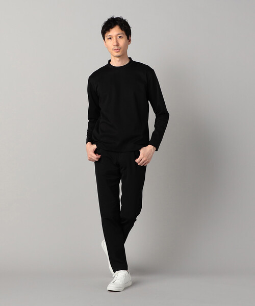COMME CA MEN（コムサメン）の「シルキーポンチ長袖ジャケTシャツ（Tシャツ/カットソー・メンズ・ホワイト/チャコールグレー/ブラック・M/L）」の9枚目の写真