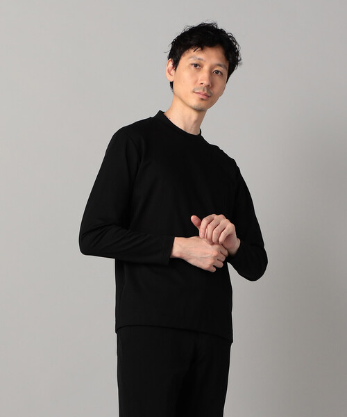 COMME CA MEN（コムサメン）の「シルキーポンチ長袖ジャケTシャツ（Tシャツ/カットソー・メンズ・ホワイト/チャコールグレー/ブラック・M/L）」の12枚目の写真