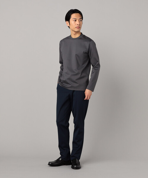 COMME CA MEN（コムサメン）の「シルキーポンチ長袖ジャケTシャツ（Tシャツ/カットソー・メンズ・ホワイト/チャコールグレー/ブラック・M/L）」の19枚目の写真