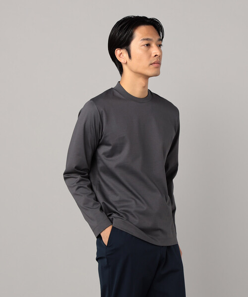COMME CA MEN（コムサメン）の「シルキーポンチ長袖ジャケTシャツ（Tシャツ/カットソー・メンズ・ホワイト/チャコールグレー/ブラック・M/L）」の17枚目の写真