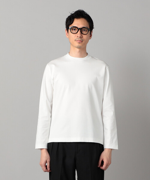 COMME CA MEN（コムサメン）の「シルキーポンチ長袖ジャケTシャツ（Tシャツ/カットソー・メンズ・ホワイト/チャコールグレー/ブラック・M/L）」の21枚目の写真