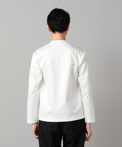 COMME CA MEN（コムサメン）の「シルキーポンチ長袖ジャケTシャツ（Tシャツ/カットソー・メンズ・ホワイト/チャコールグレー/ブラック・M/L）」の16枚目の写真
