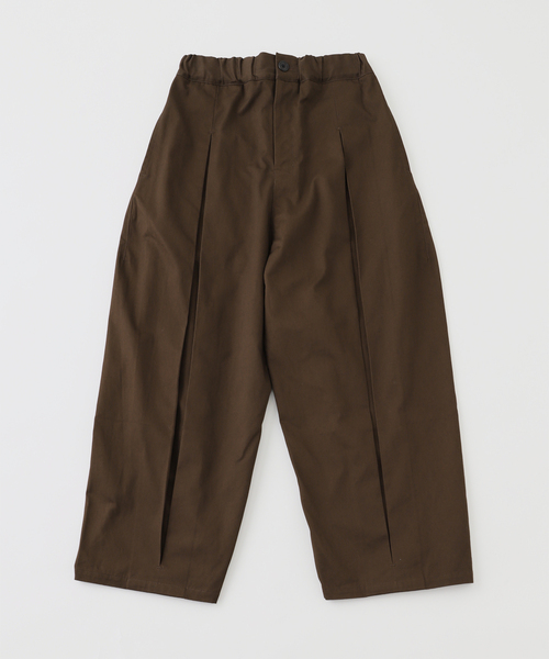 BAYCREW'S DEPO(ベイクルーズデポ)の「SAGE NATION / セイジネーション BOX PLEAT TROUSER / S011(スラックス・メンズ・ブラック/ブラウン・SMALL/MEDIUM)」の2枚目の写真