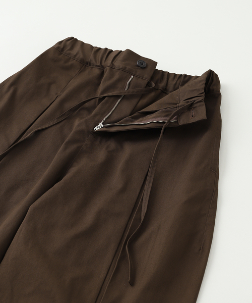 BAYCREW'S DEPO(ベイクルーズデポ)の「SAGE NATION / セイジネーション BOX PLEAT TROUSER / S011(スラックス・メンズ・ブラック/ブラウン・SMALL/MEDIUM)」の5枚目の写真