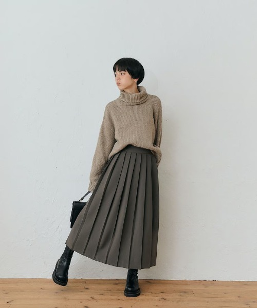 KALENO(カレノ)の「loose turtle knit(ニット/セーター・レディース・ベージュ・FREE)」の4枚目の写真