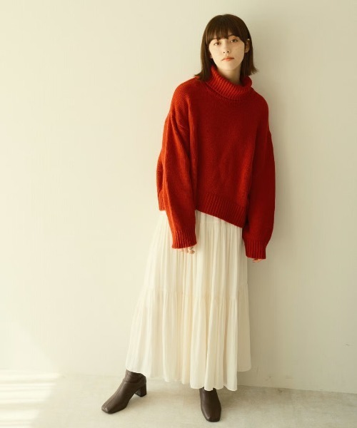 KALENO(カレノ)の「loose turtle knit(ニット/セーター・レディース・ベージュ・FREE)」の15枚目の写真