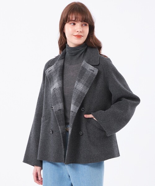 美品✨マッキントッシュフィロソフィー　ピーコート ダブル アドミラル カーキ L MACKINTOSH PHILOSOPHY（ﾏｯｷﾝﾄｯｼｭ ﾌｨﾛｿﾌｨｰ）｜ピーコート一覧 - WEAR