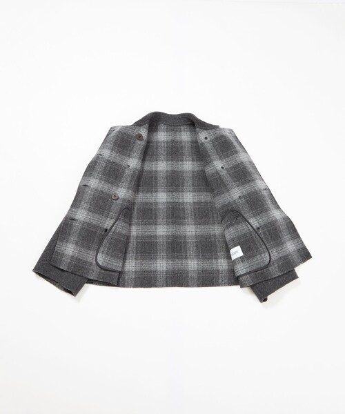 MACKINTOSH PHILOSOPHY（ﾏｯｷﾝﾄｯｼｭ ﾌｨﾛｿﾌｨｰ）の「【WEB&一部店舗限定】ウールリバーショートPコート（ピーコート・レディース・グレー系その他2/ダークネイビー・38）」の12枚目の写真