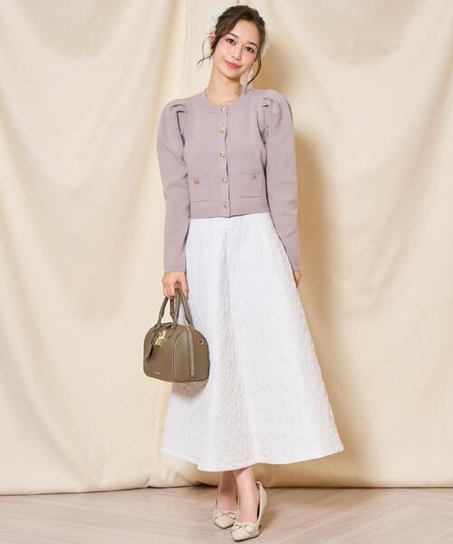 WILLSELECTION(ウィルセレクション)の「キルティングボリュームフレアスカート(スカート・レディース・ブラック/ピンク/オフホワイト・FREE)」の11枚目の写真