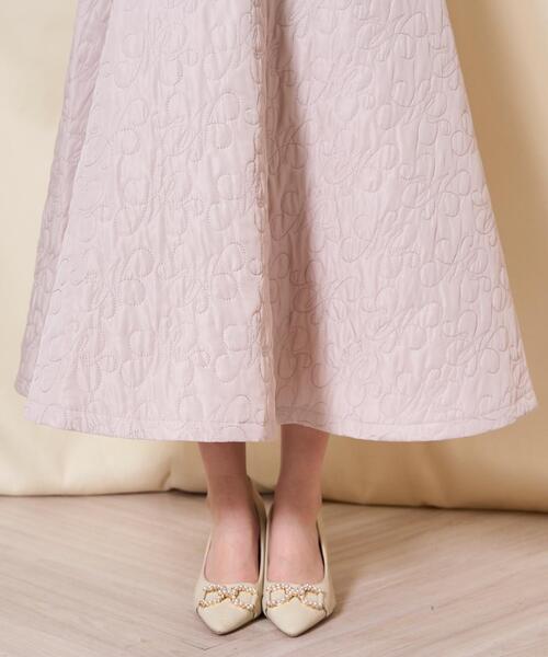 WILLSELECTION(ウィルセレクション)の「キルティングボリュームフレアスカート(スカート・レディース・ブラック/ピンク/オフホワイト・FREE)」の18枚目の写真