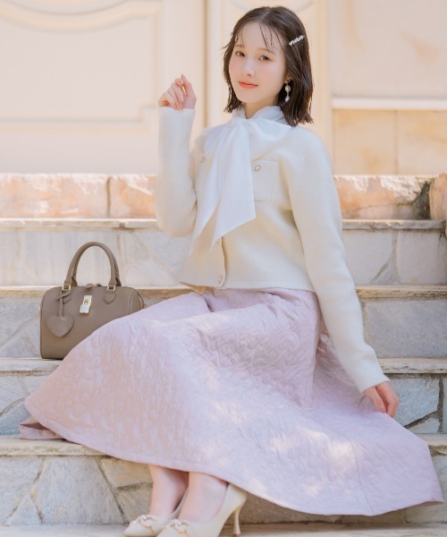 セール】キルティングボリュームフレアスカート（スカート