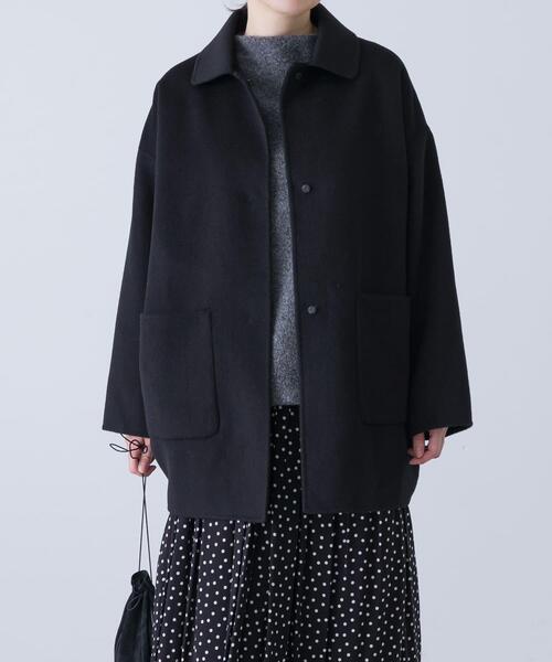 ウールステンカラーショートコート（その他アウター）｜かぐれ（カグレ