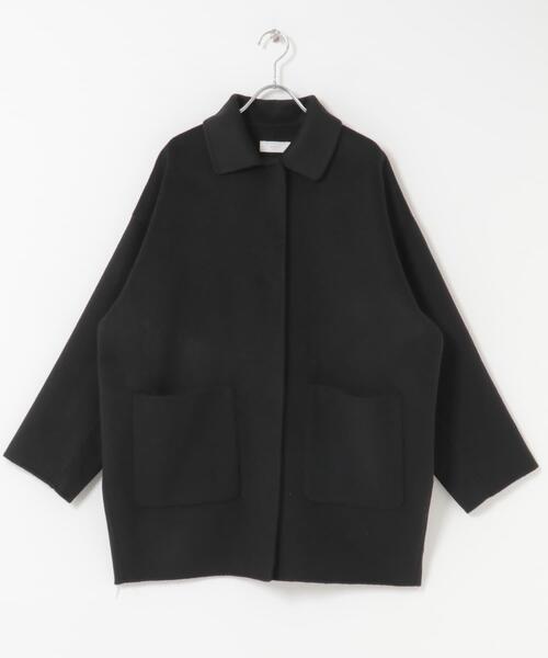 ウールステンカラーショートコート（その他アウター）｜かぐれ（カグレ