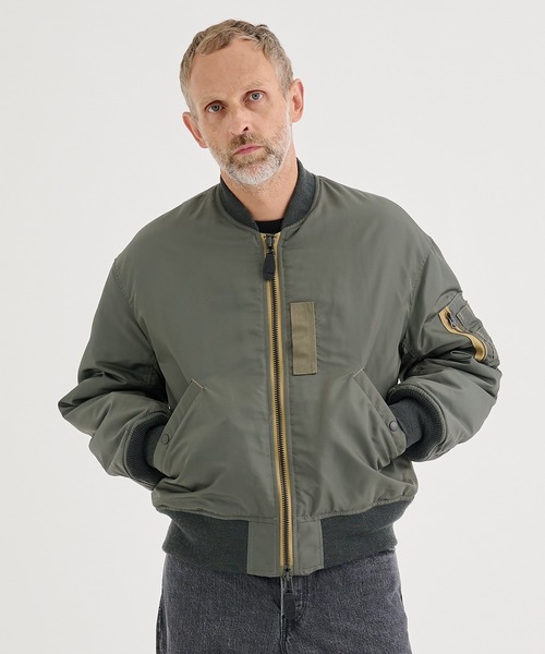 marka　MA-1　コート　サイズ１　オリーブ　ロング丈　マーカ marka MA-1 コート サイズ1 オリーブ ロング丈 マーカ MARKA