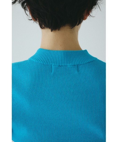 HeRIN.CYE（ヘリンドットサイ）の「Boder double cuff knit top　　ボーダーダブルカフニットトップ（ニット/セーター・レディース・ライトブルー/ブラック/杢グレー/マジェンタ・FREE）」の21枚目の写真
