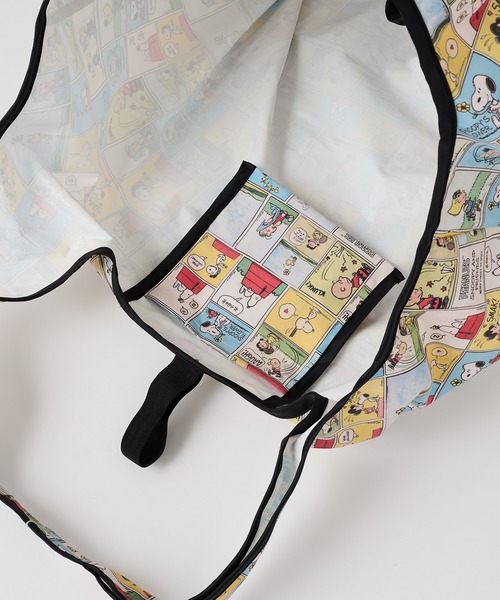 FRUIT OF THE LOOM(フルーツオブザルーム)の「【FRUIT OF THE LOOM】FRUIT OF THE LOOM x PEANUTS スヌーピー ビッグエコバッグ(エコバッグ/サブバッグ・レディース・アイボリー/チャコールグレー/マルチ・FREE)」の6枚目の写真