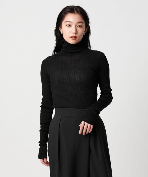 MARW UNITED ARROWS＞シアー タートルネック ニット（ニット/セーター